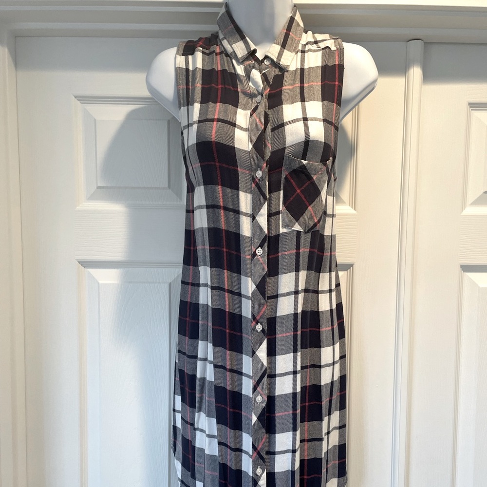 Rails Sleeveless Plaid Tunic